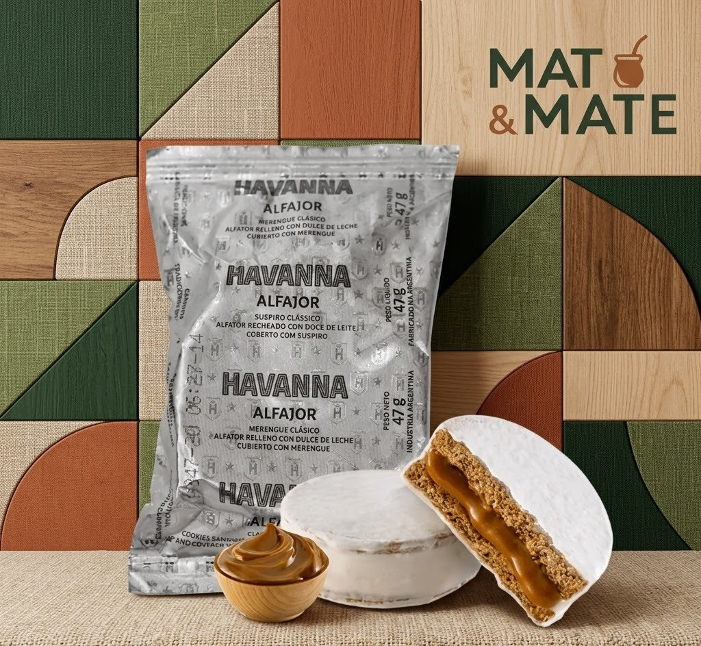 Caja 12 U. Alfajor Havanna de Merengue Clásico