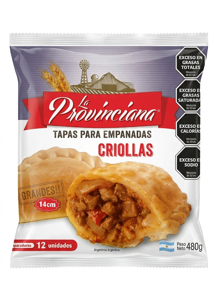 BERGEN ONLY Tapas de Empanada Criollas La Provinciana 12 U.