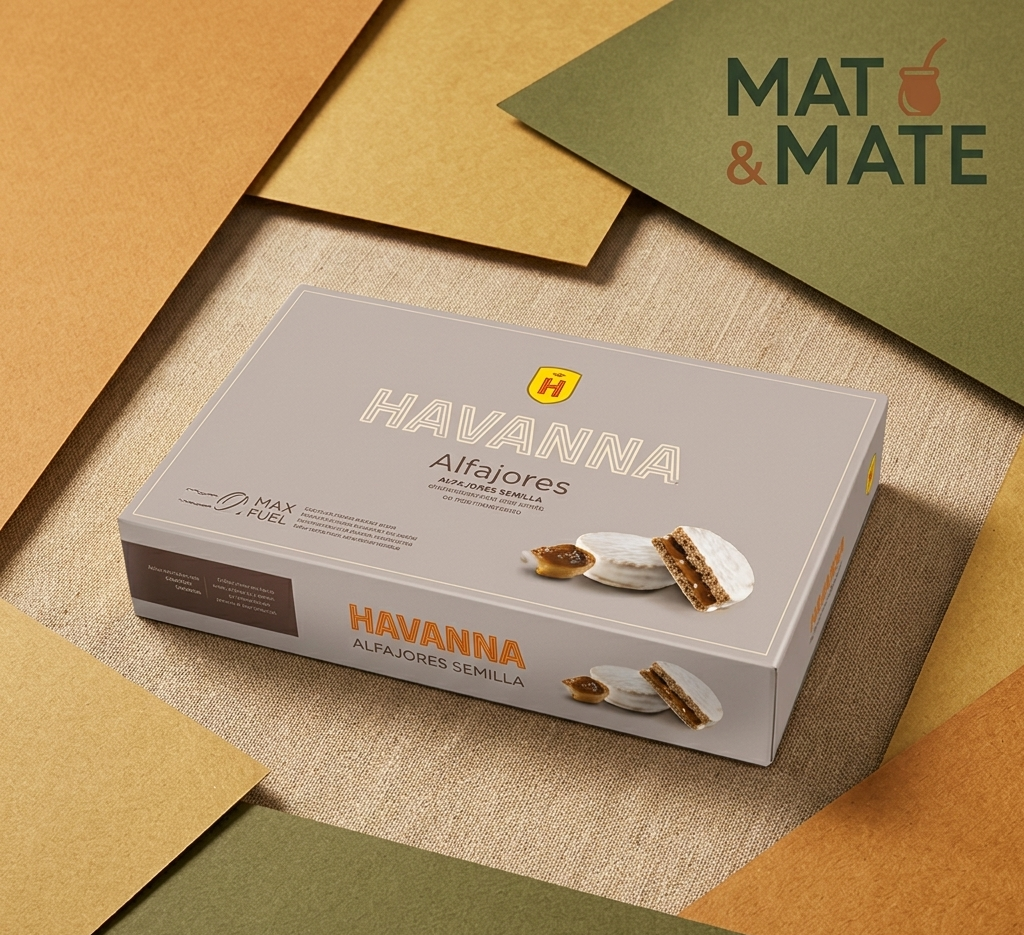 Caja 12 U. Alfajor Havanna de Merengue Clásico