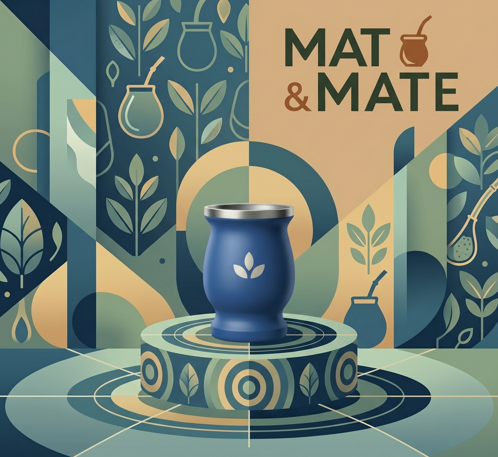 Mate de Acero Inoxidable Azul