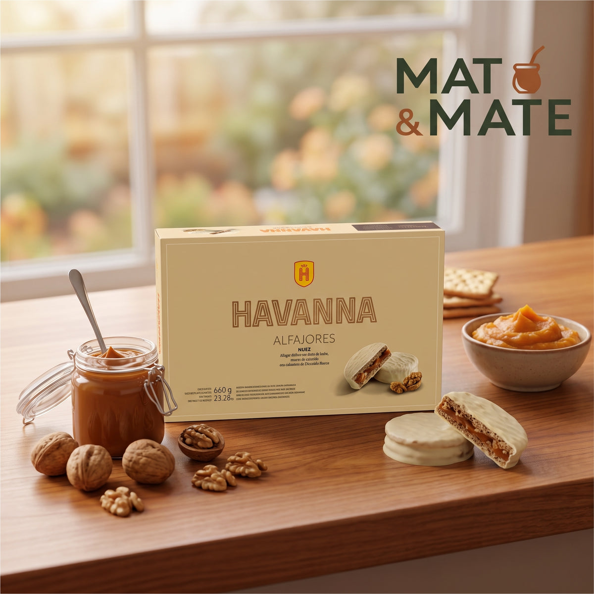 Caja 12 U. Alfajor Havanna de Nuez