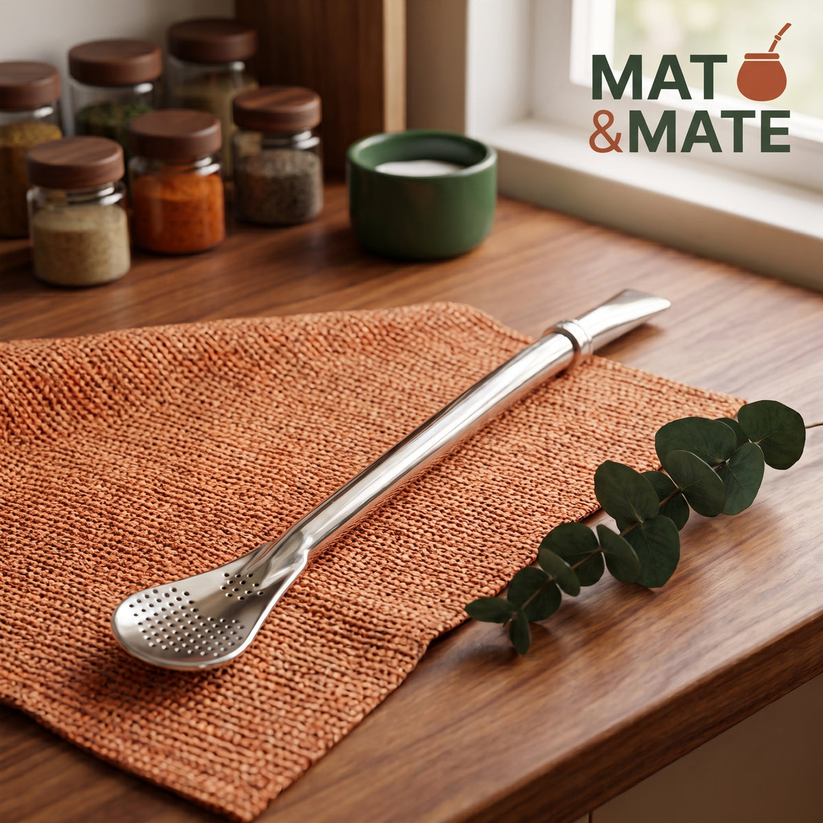 Bombilla Cuchara 15,5cm acero inoxidable - Mat&Mate