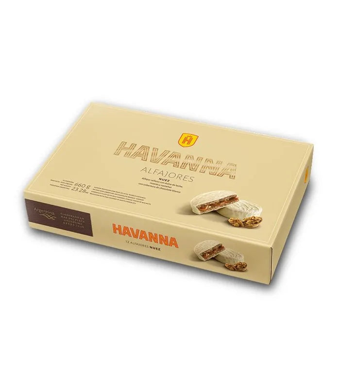 Caja 12 U. Alfajor Havanna de Nuez