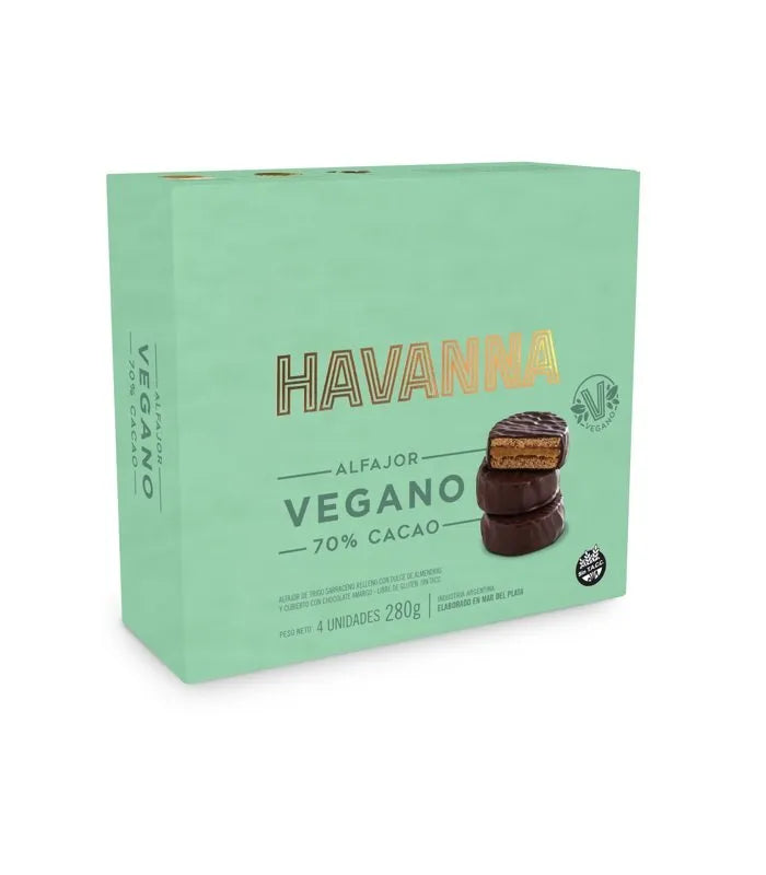 Caja 4 U. Alfajor Havanna Vegano GLUTENFRI og VEGANSK