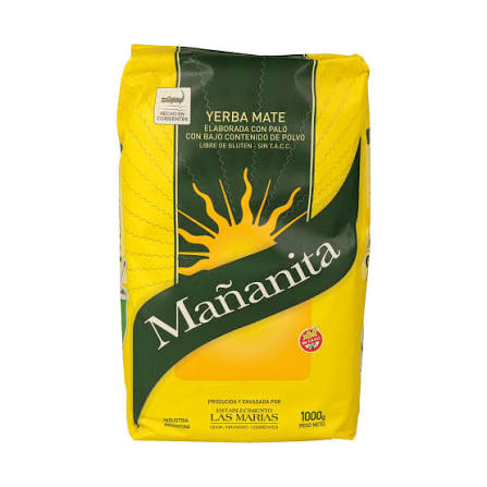 Yerba Mate Mañanita BCP 1 kg (Bajo contenido de polvo)