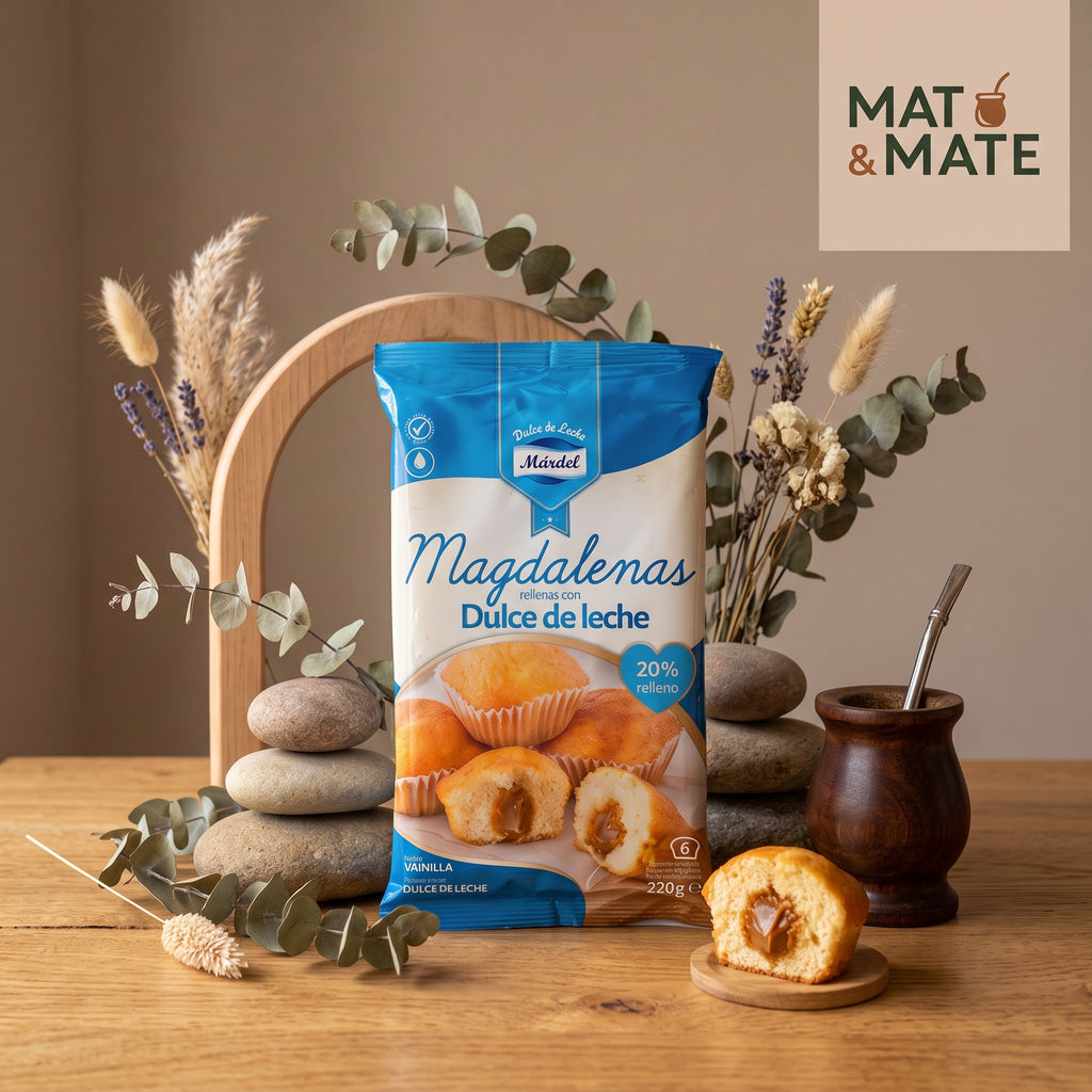 Magdalenas rellenas con Dulce de Leche Mardel - Mat&Mate